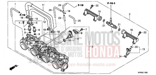 THROTTLE BODY CB1000RF de 2015